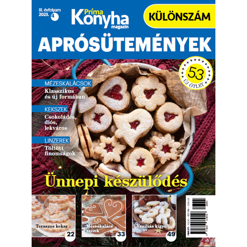 Príma Konyha különszám 2023/4 - aprósütemények