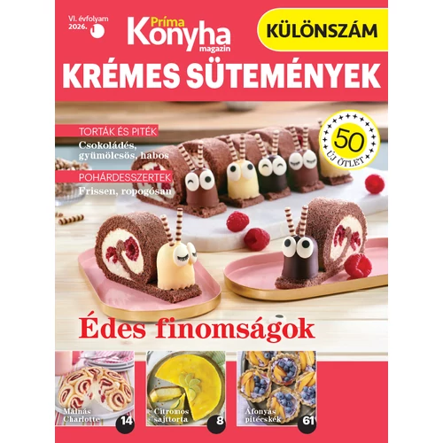 Príma Konyha különszám 2026/1 - krémes sütik